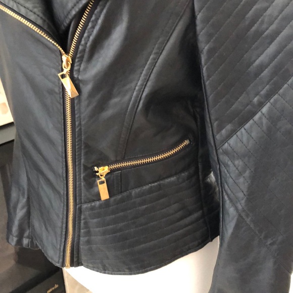 Laura Lane Faux Leather Moto Jacket - Picture 6 of 11